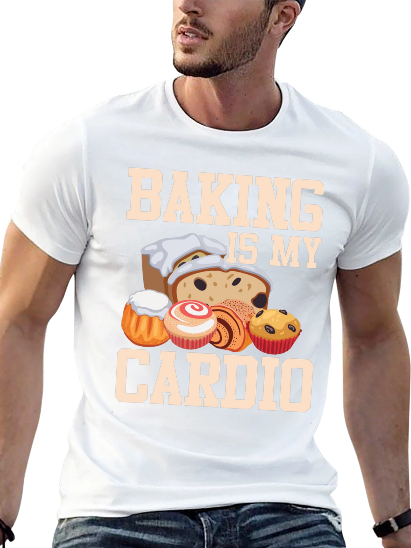 Baking Is My Cardio T-Shirt Funny Baker Tee