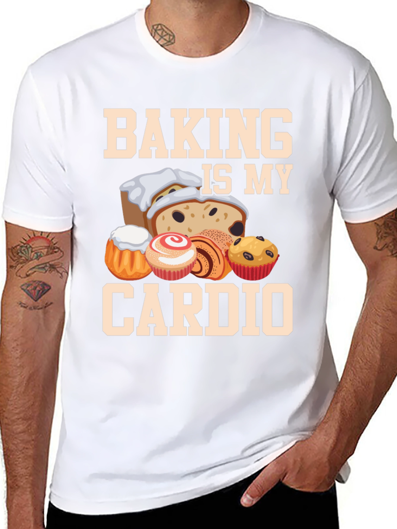 Baking Is My Cardio T-Shirt Funny Baker Tee
