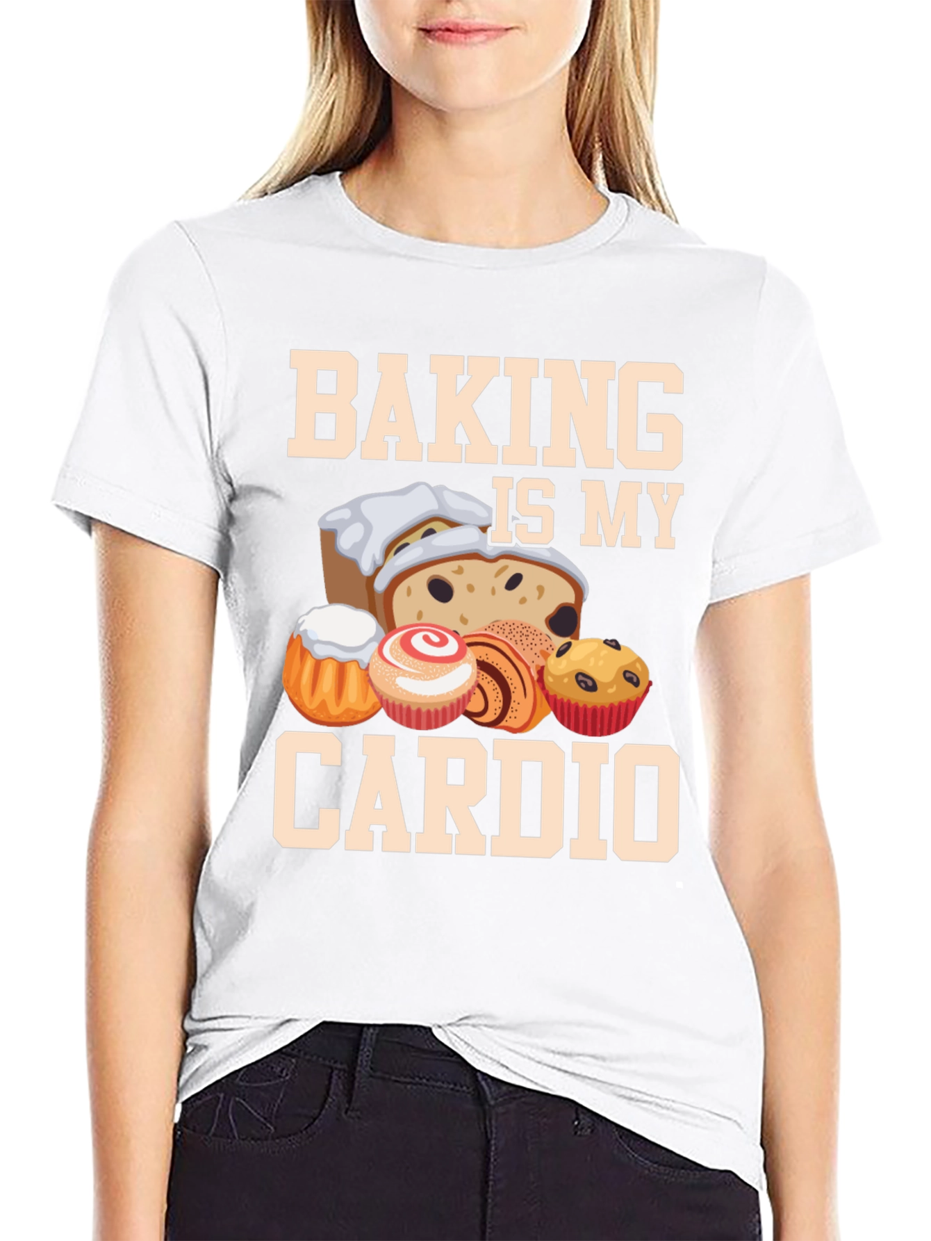 Baking Is My Cardio T-Shirt Funny Baker Tee