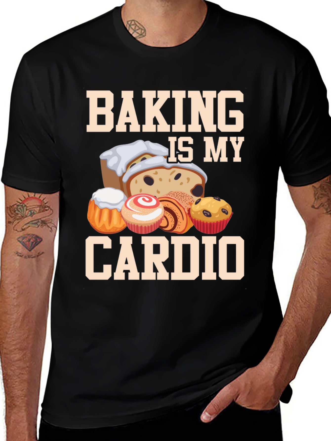Baking Is My Cardio T-Shirt Funny Baker Tee