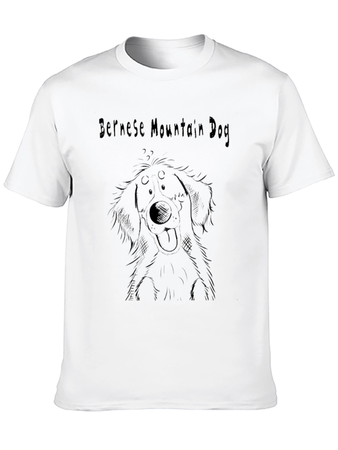 Bernese Mountain Dog T-Shirt: Cute Dog Sketch Tee