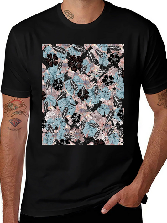 Tropical Floral Print T-Shirt