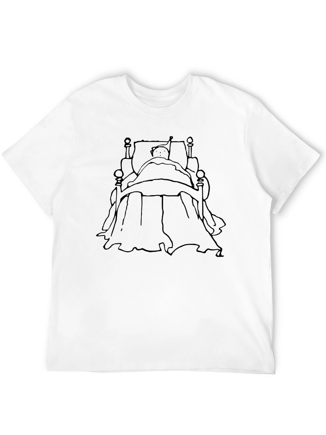 Black T-Shirt with Bedtime Story Design