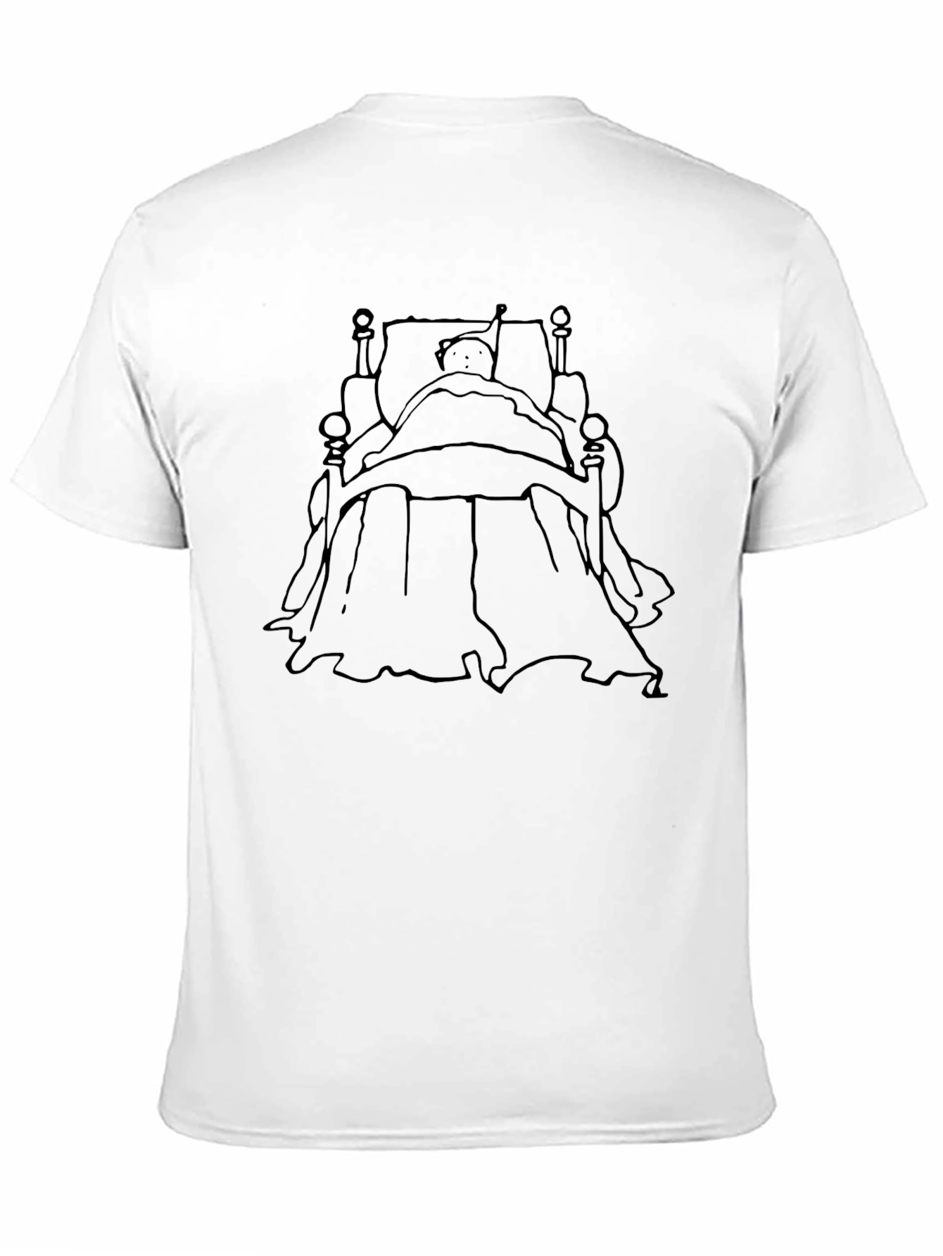 Black T-Shirt with Bedtime Story Design