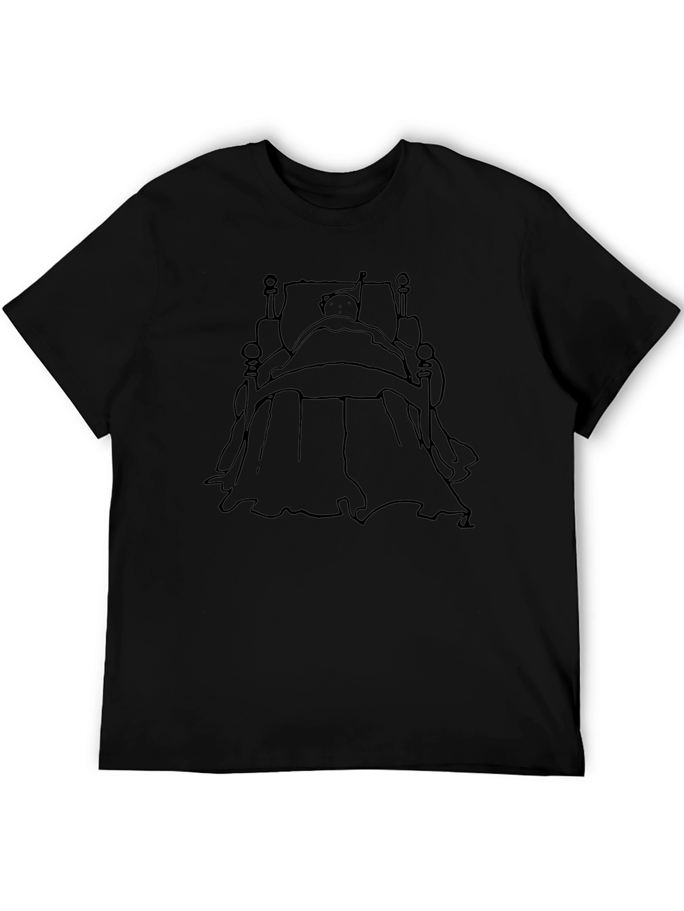 Black T-Shirt with Bedtime Story Design