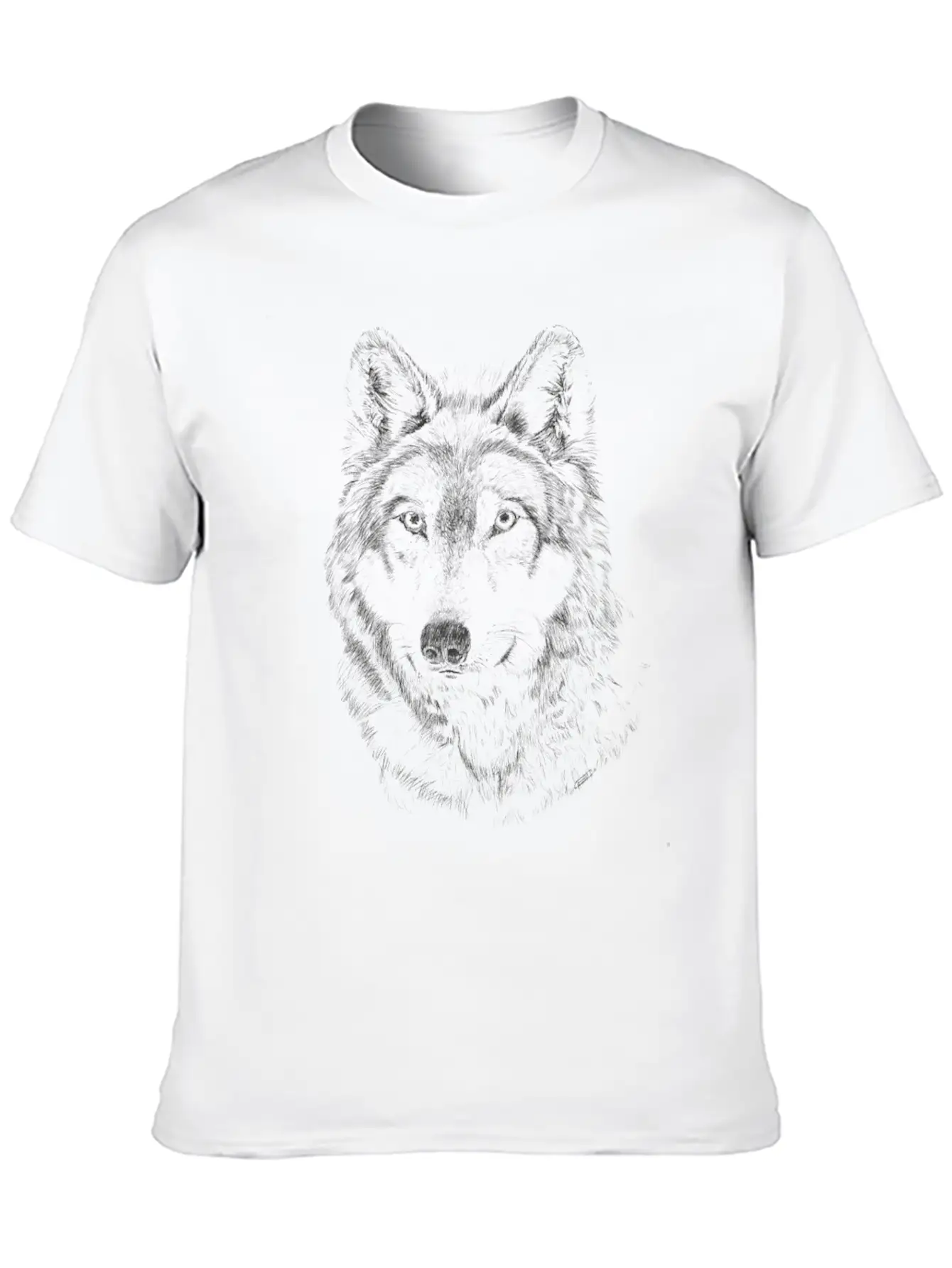 Wolf Comfortable Minimalist Graphic Tee – Summer Style Essential