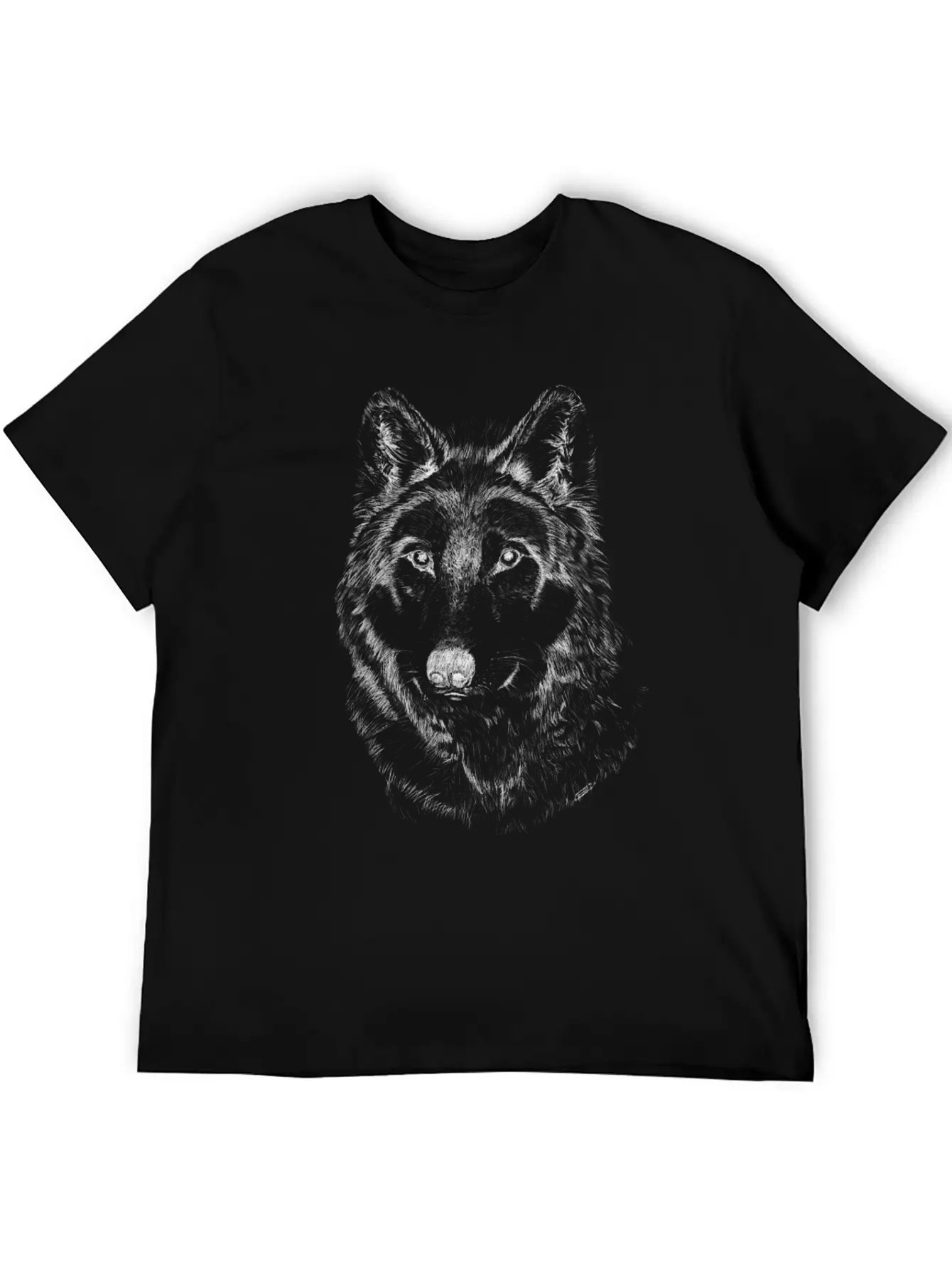 Wolf Comfortable Minimalist Graphic Tee – Summer Style Essential