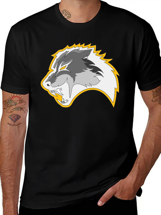 Wolf Design Basic Graphic T-Shirt – Daily Comfort In Soft Cotton