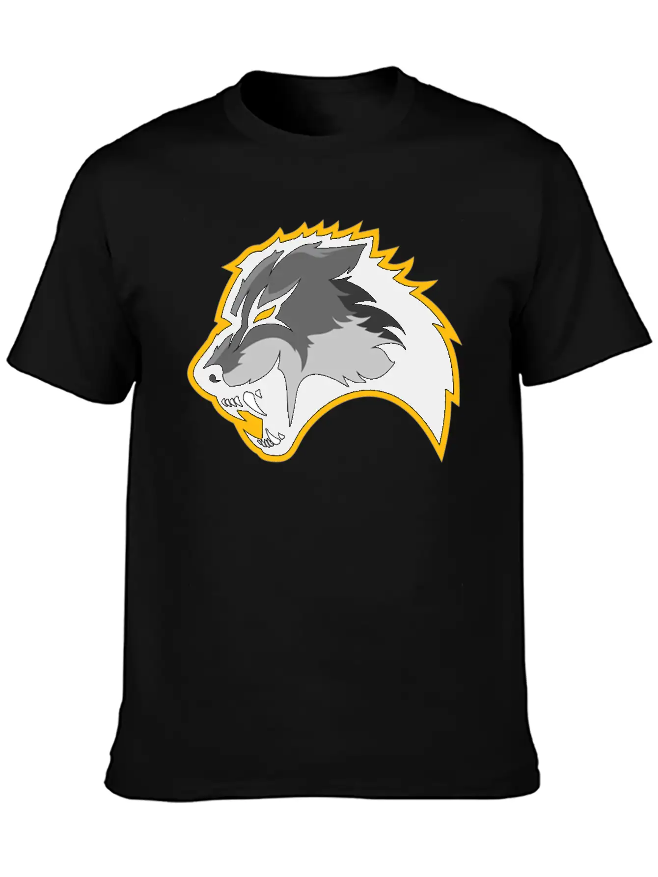 Wolf Design Basic Graphic T-Shirt – Daily Comfort In Soft Cotton