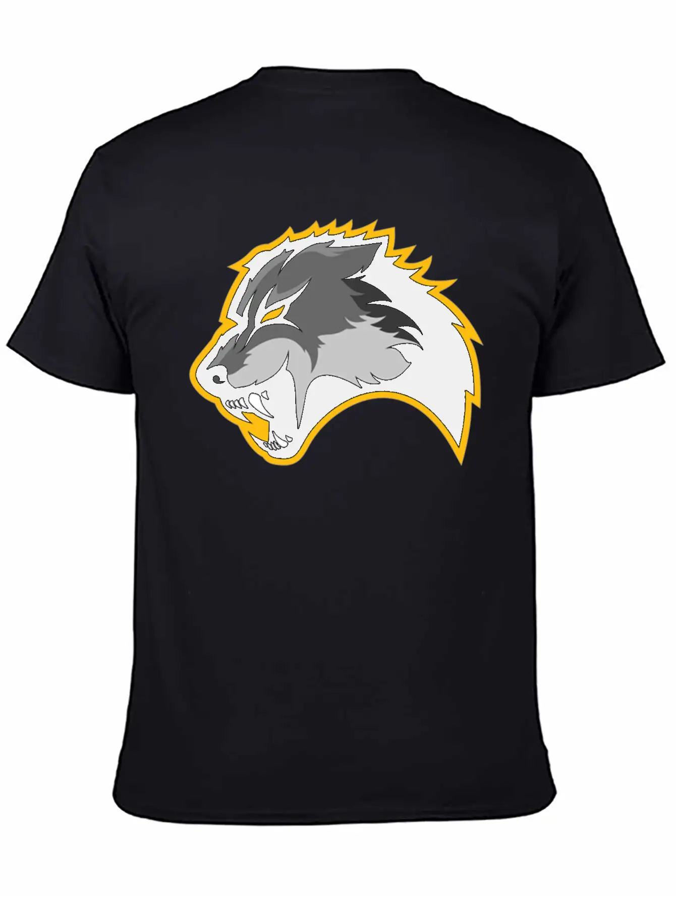 Wolf Design Basic Graphic T-Shirt – Daily Comfort In Soft Cotton