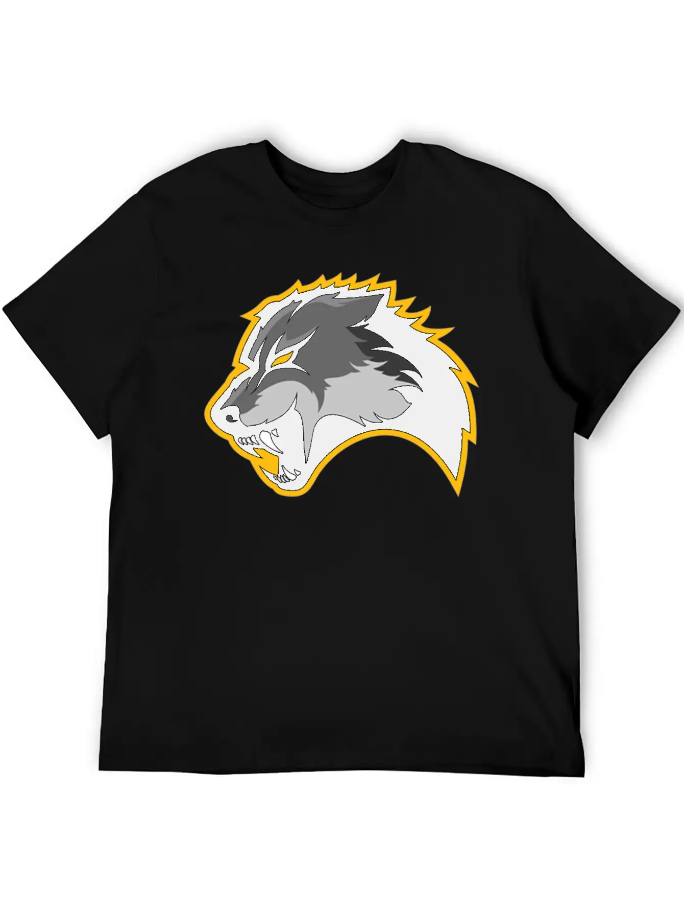 Wolf Design Basic Graphic T-Shirt – Daily Comfort In Soft Cotton