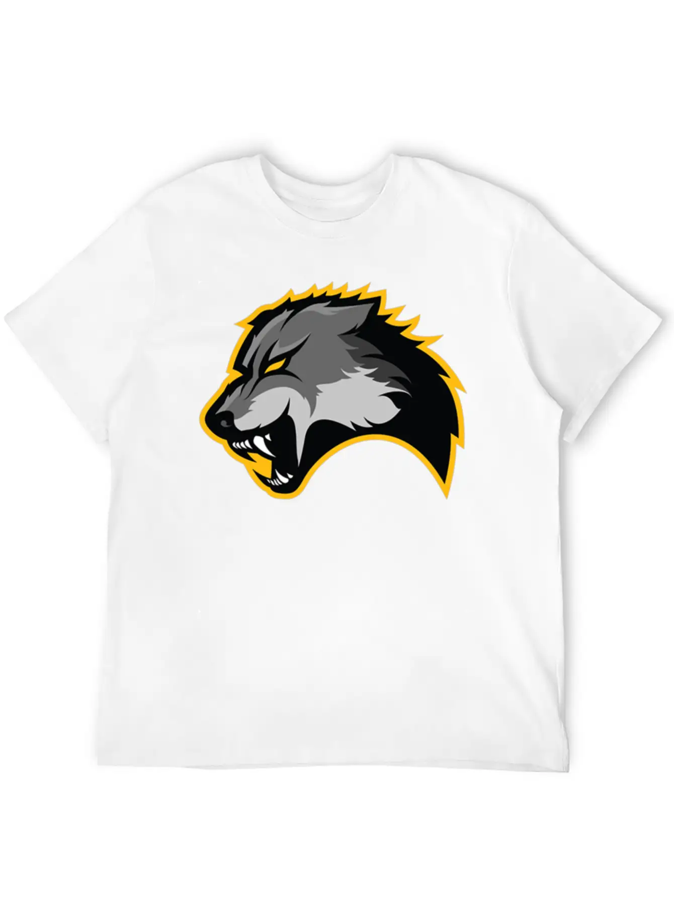 Wolf Design Basic Graphic T-Shirt – Daily Comfort In Soft Cotton
