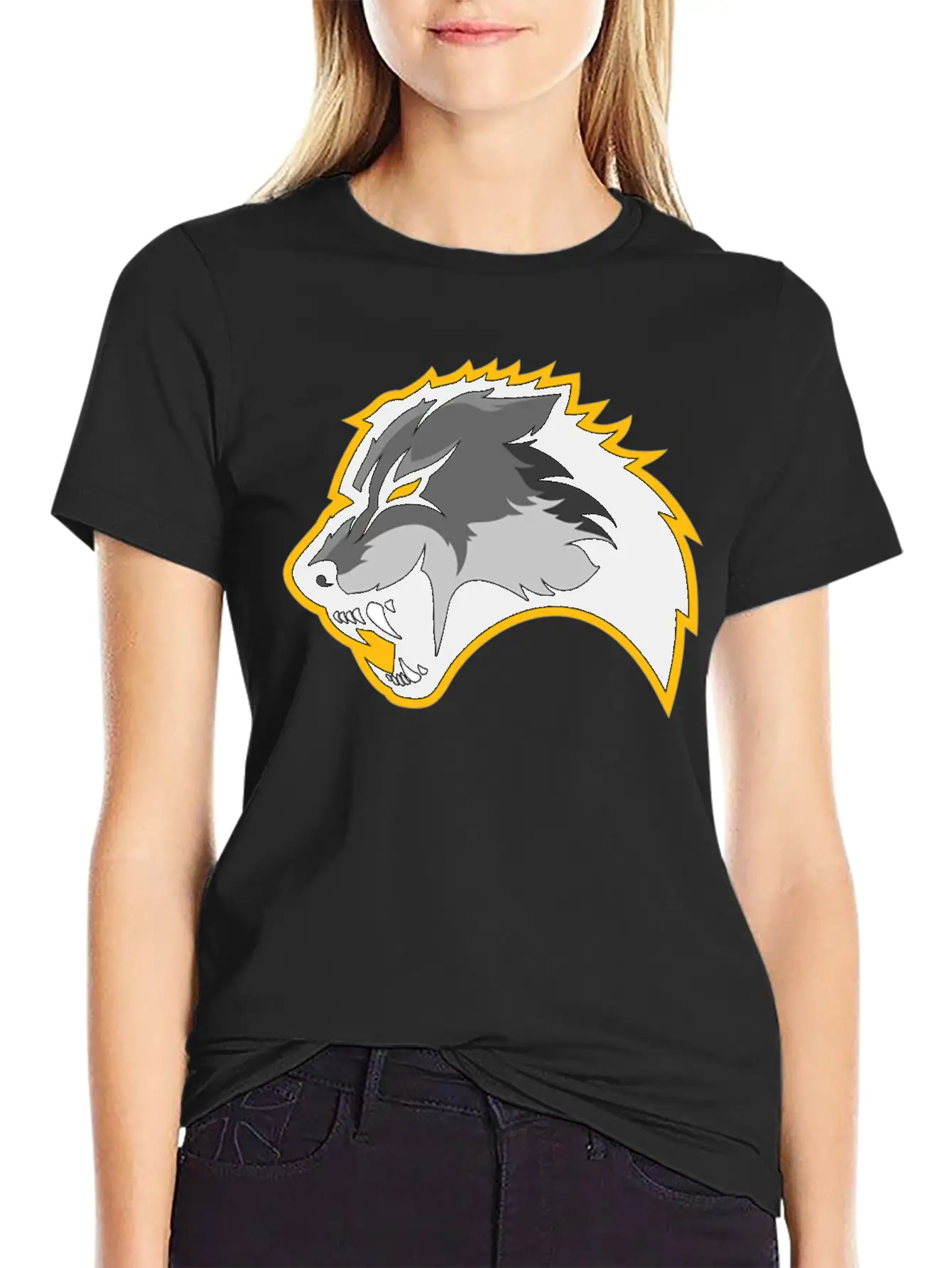 Wolf Design Basic Graphic T-Shirt – Daily Comfort In Soft Cotton