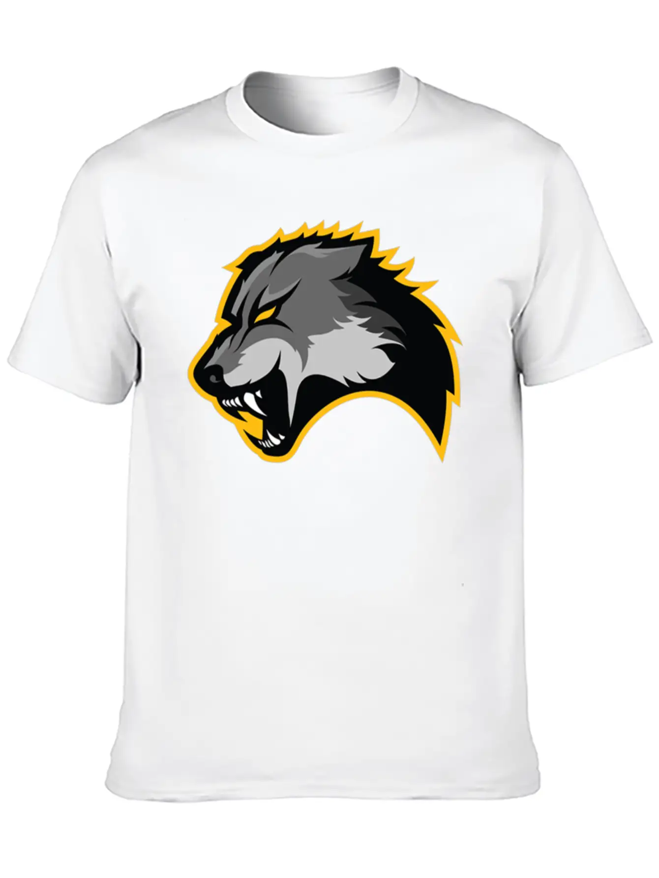 Wolf Design Basic Graphic T-Shirt – Daily Comfort In Soft Cotton