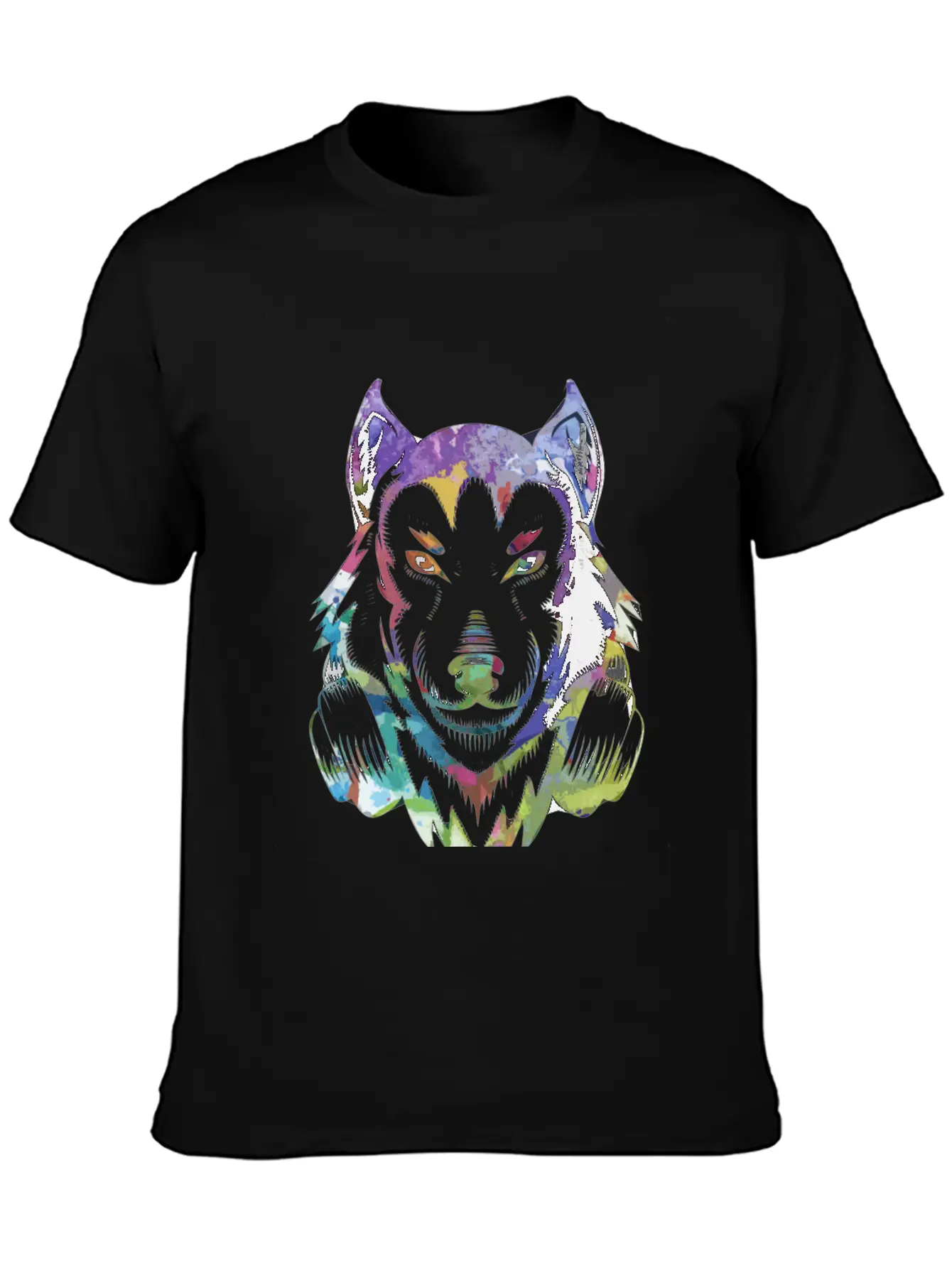 Wolf DJ Animal Stylish Everyday T-Shirt – Unisex Basic Cotton Tee