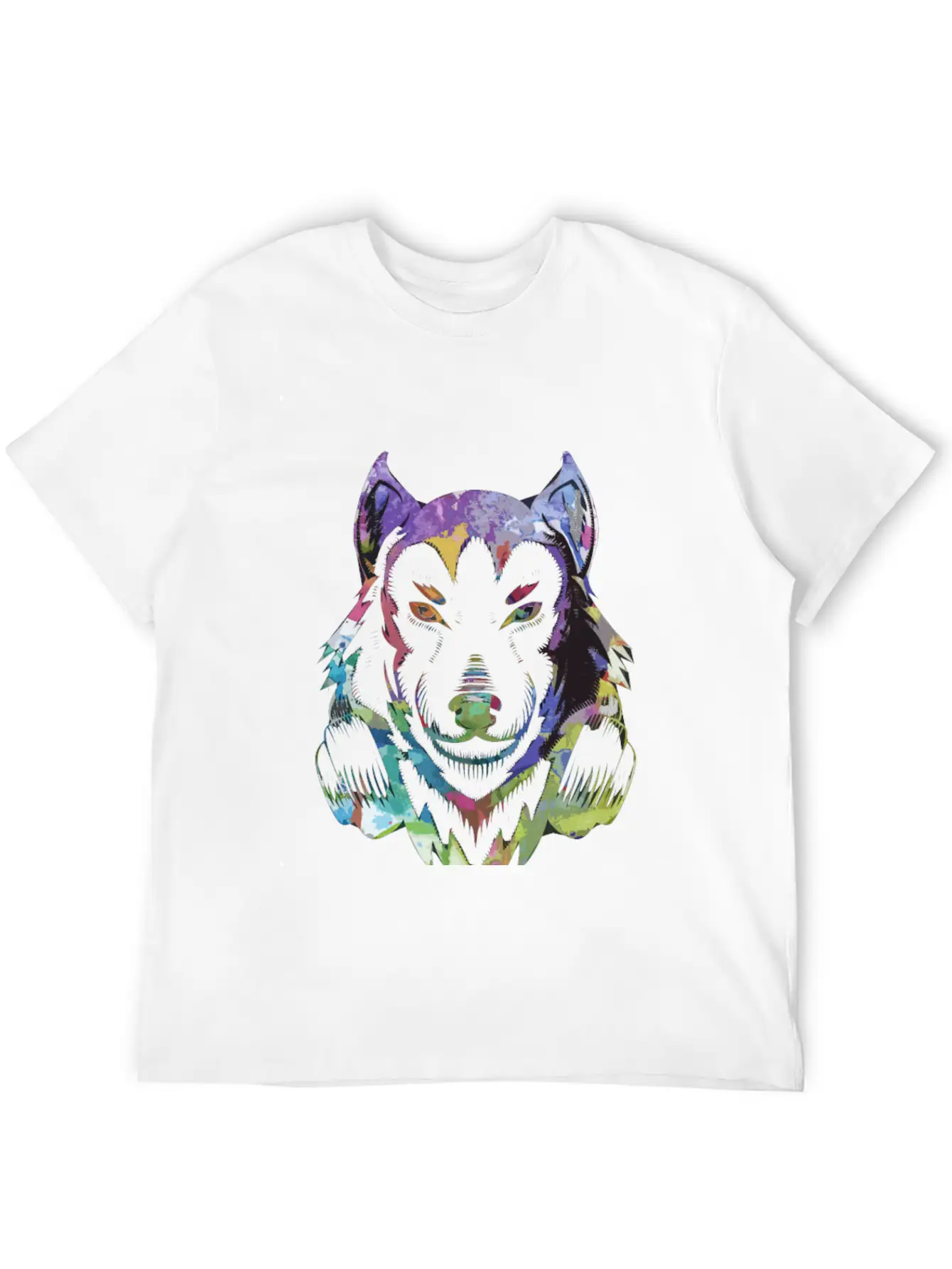 Wolf DJ Animal Stylish Everyday T-Shirt – Unisex Basic Cotton Tee