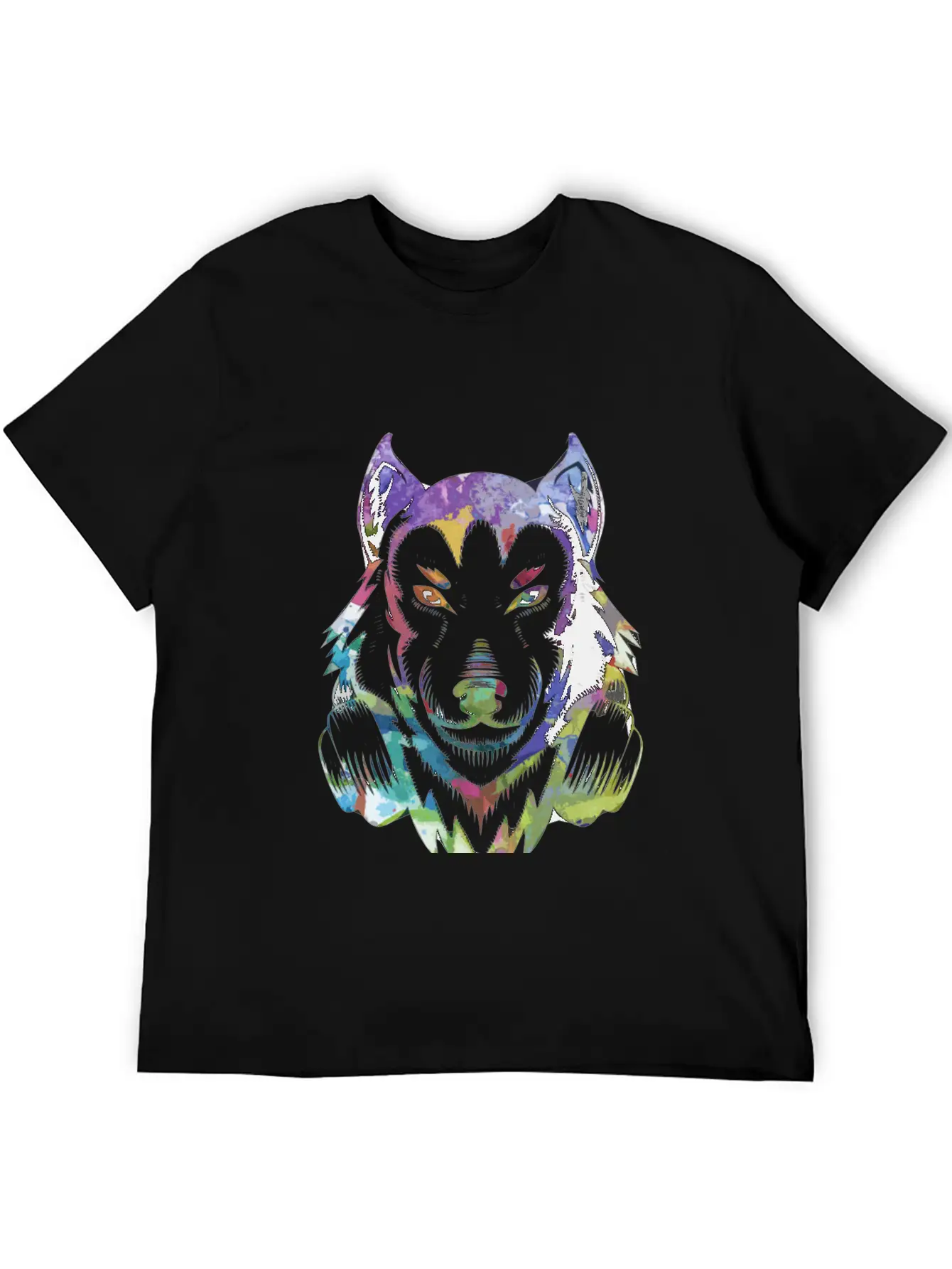 Wolf DJ Animal Stylish Everyday T-Shirt – Unisex Basic Cotton Tee