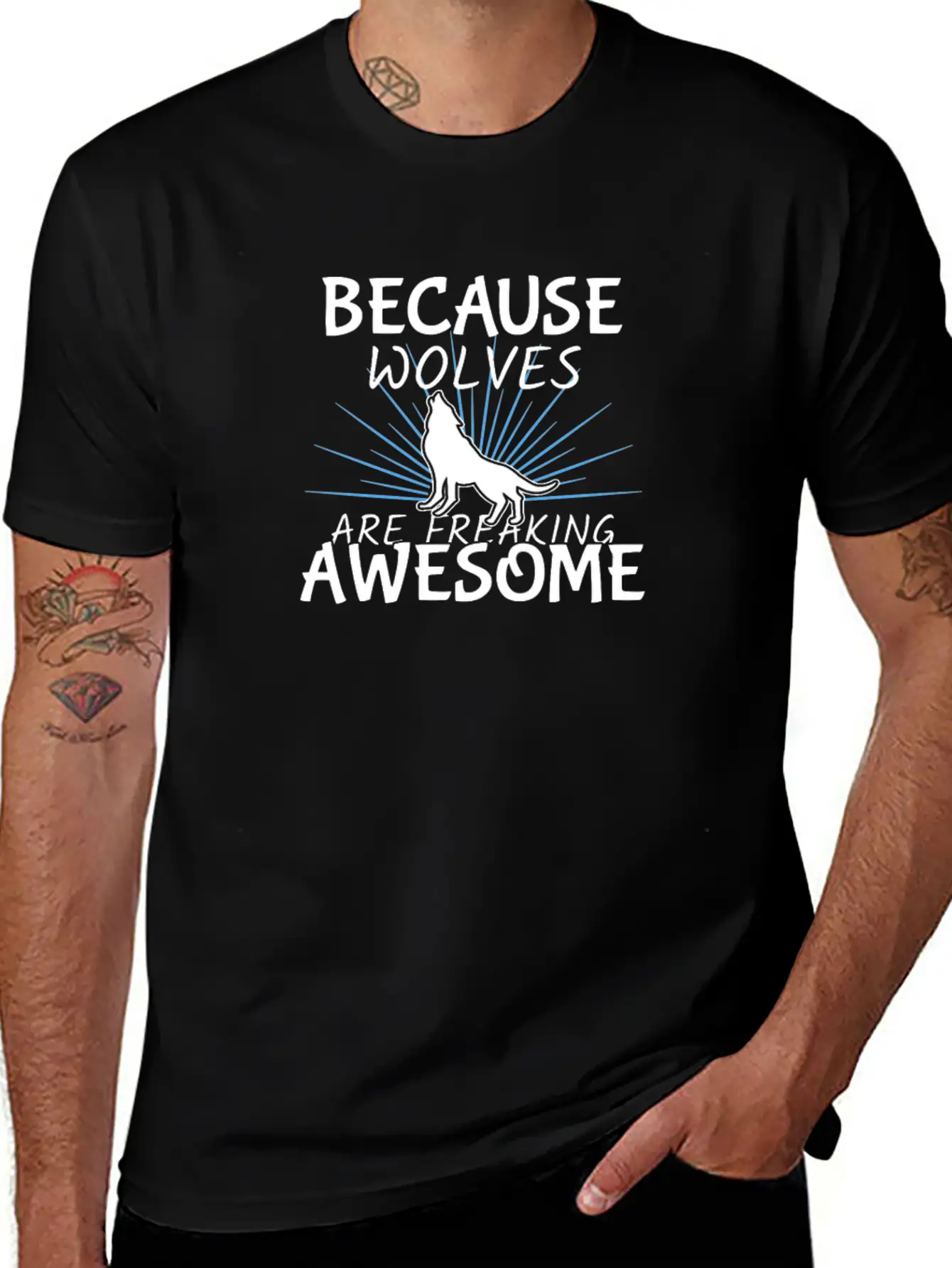 Wolf Essential Unisex Summer Tee – Soft Cotton Casual Fit
