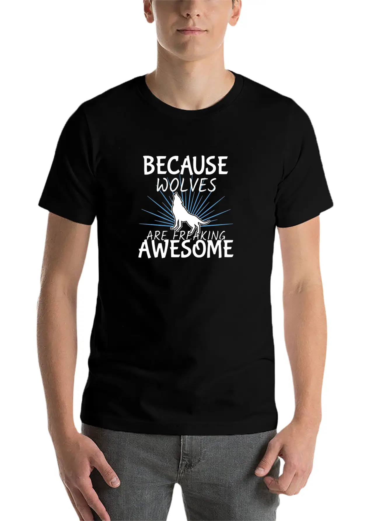 Wolf Essential Unisex Summer Tee – Soft Cotton Casual Fit