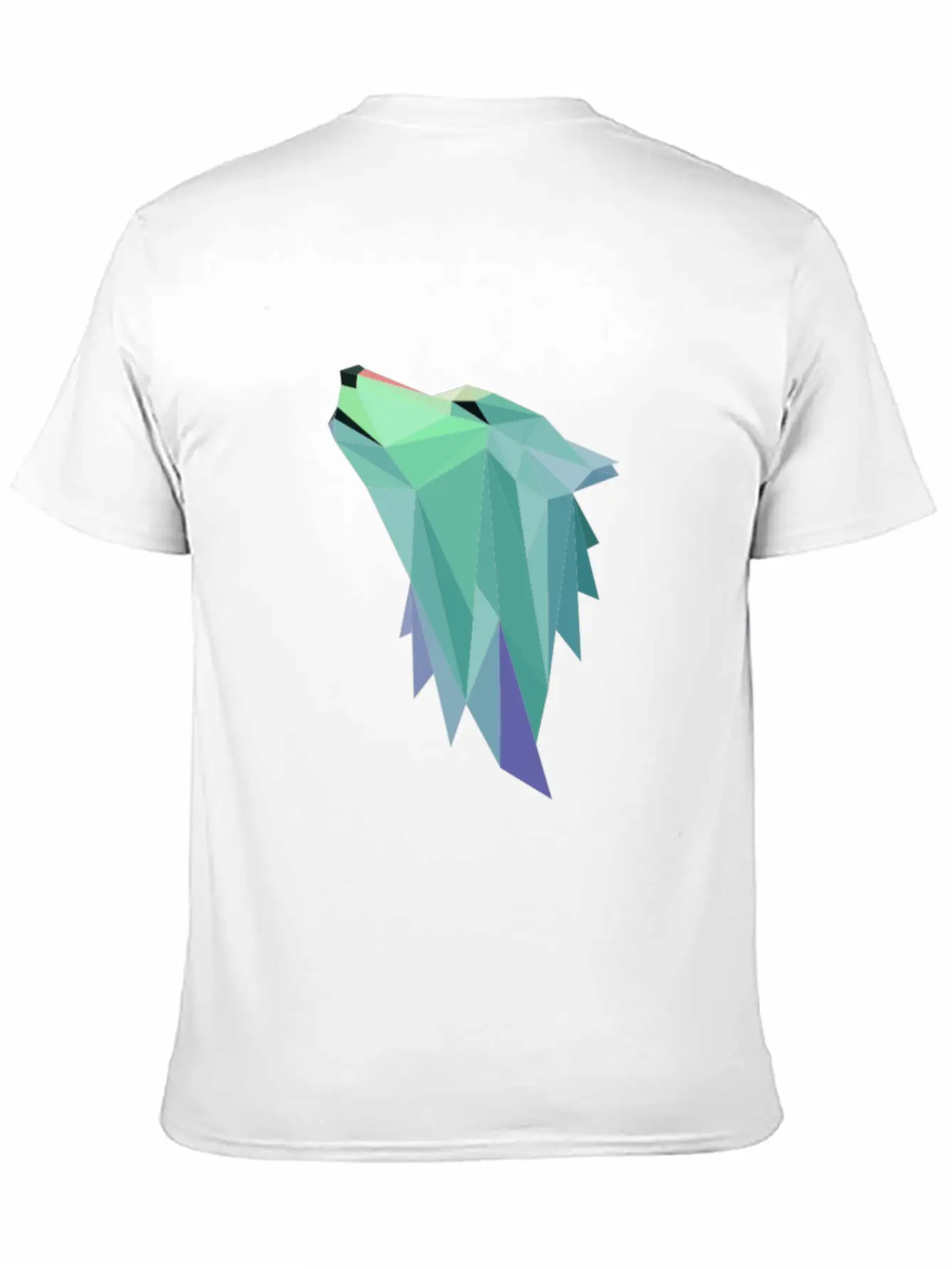 Wolf Geometric Blue Stylish Everyday T-Shirt – Unisex Basic Cotton Tee