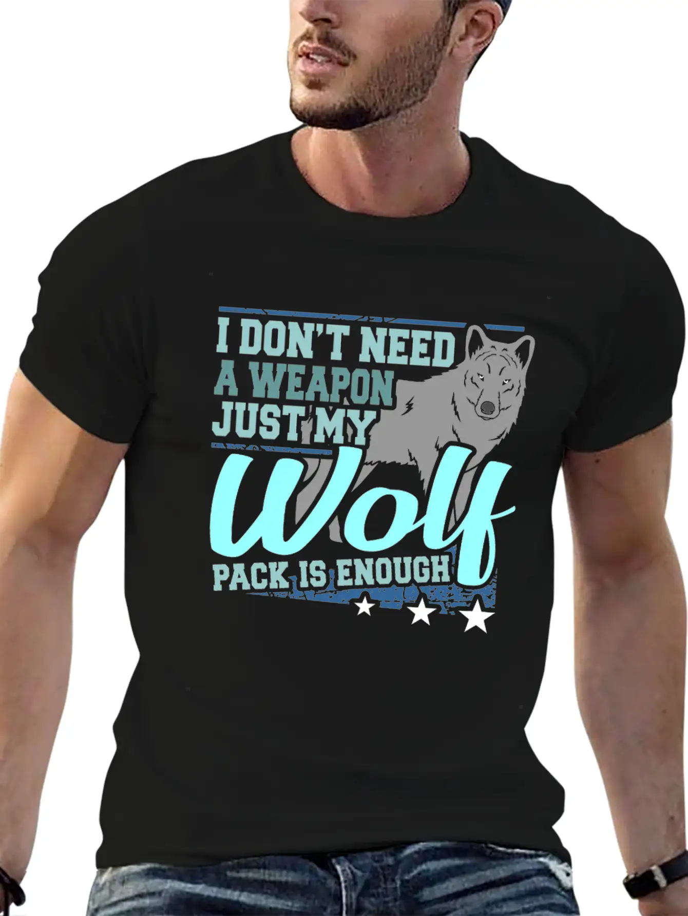 Wolf Gift Idea For Wolves Lover Stylish Everyday T-Shirt – Unisex Basic Cotton Tee