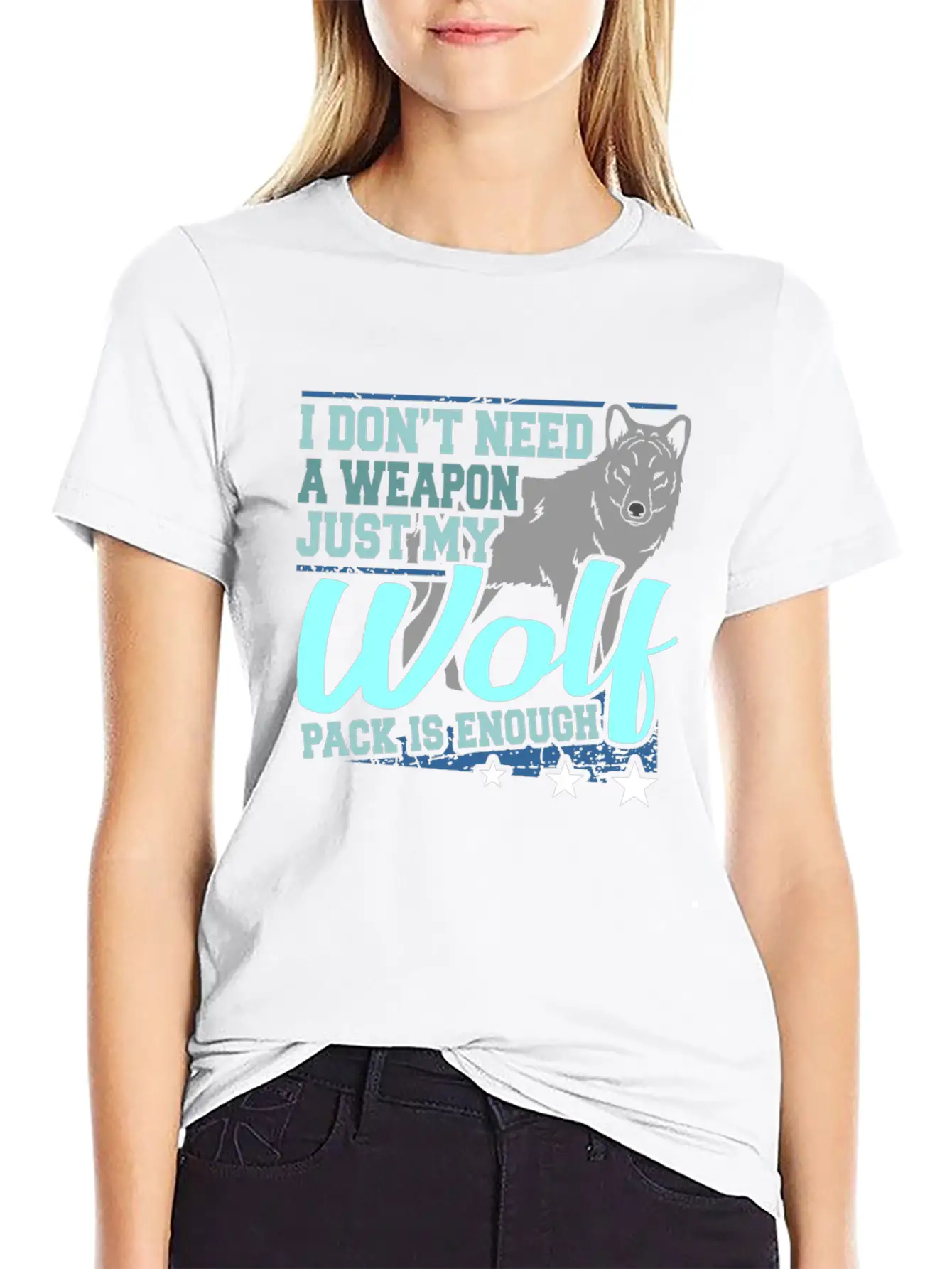 Wolf Gift Idea For Wolves Lover Stylish Everyday T-Shirt – Unisex Basic Cotton Tee