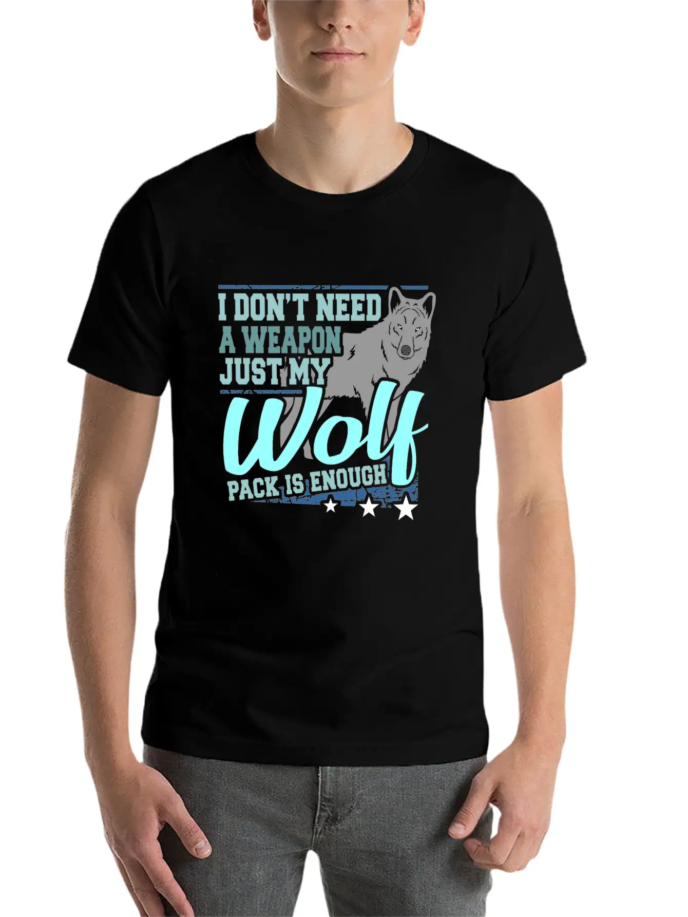 Wolf Gift Idea For Wolves Lover Stylish Everyday T-Shirt – Unisex Basic Cotton Tee
