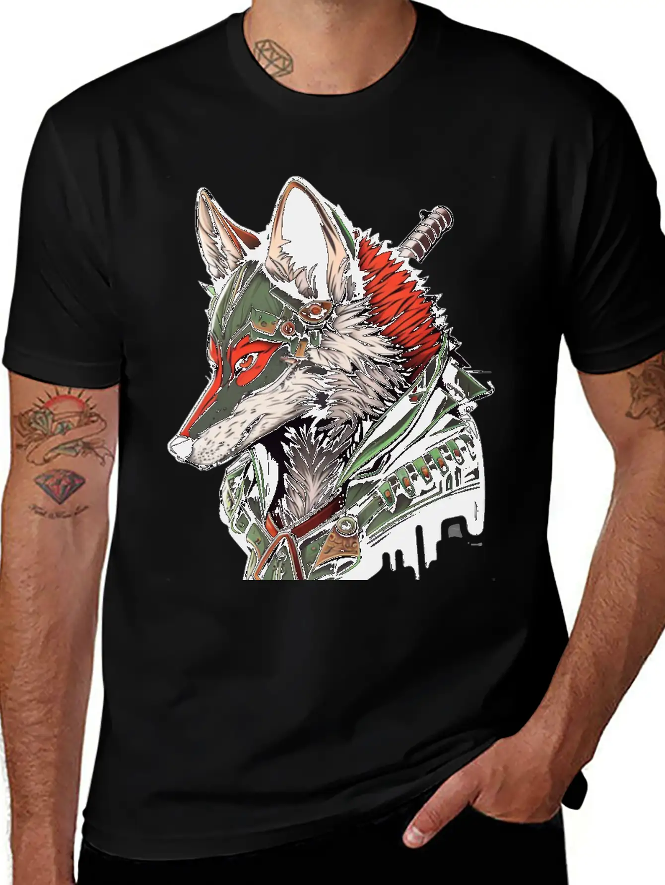 Wolf Hamato Unisex Short Sleeve Soft Cotton T-Shirt – Casual Everyday Wear