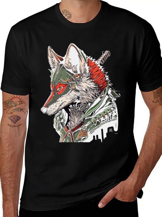 Wolf Hamato Unisex Short Sleeve Soft Cotton T-Shirt – Casual Everyday Wear