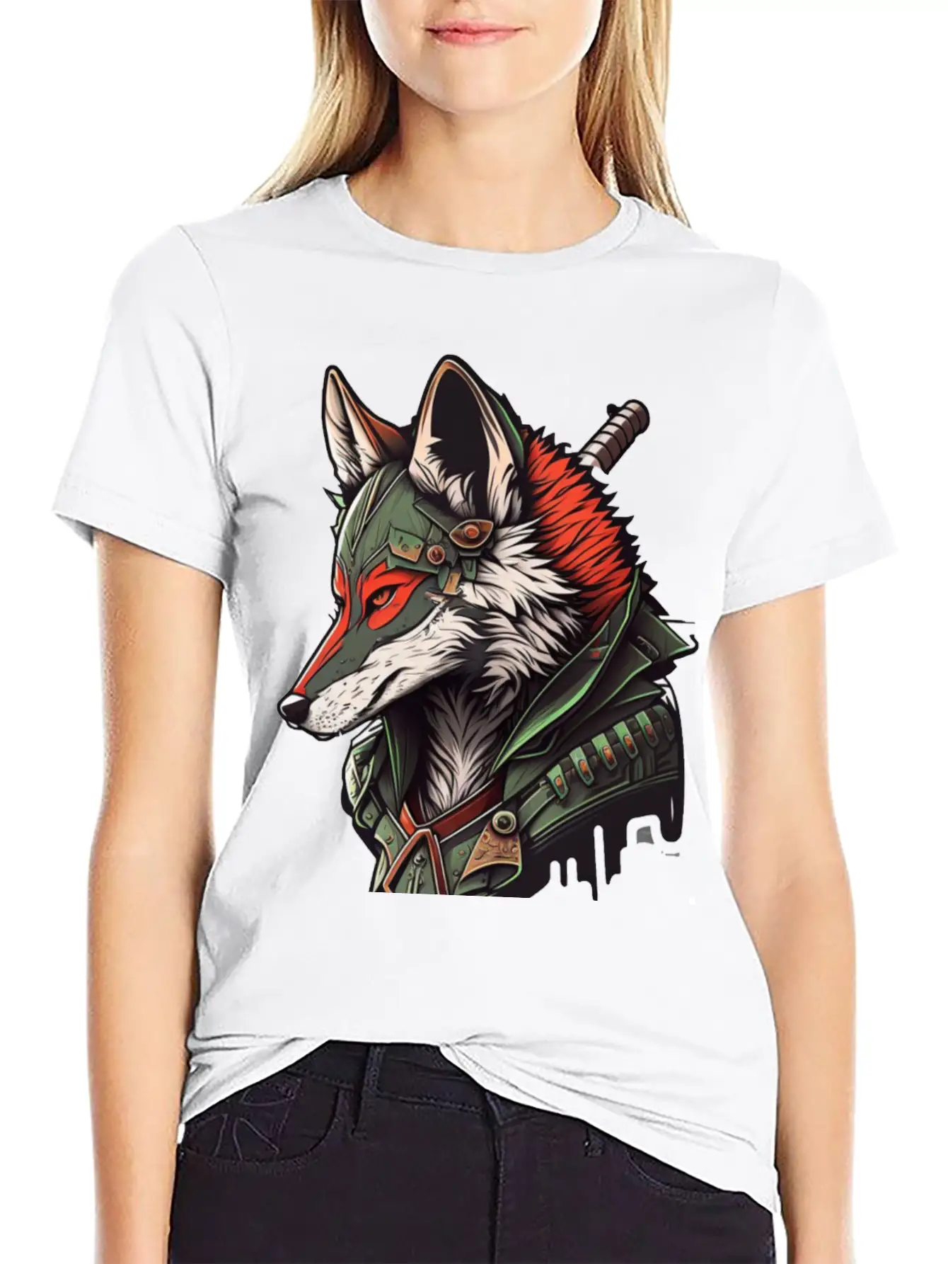Wolf Hamato Unisex Short Sleeve Soft Cotton T-Shirt – Casual Everyday Wear