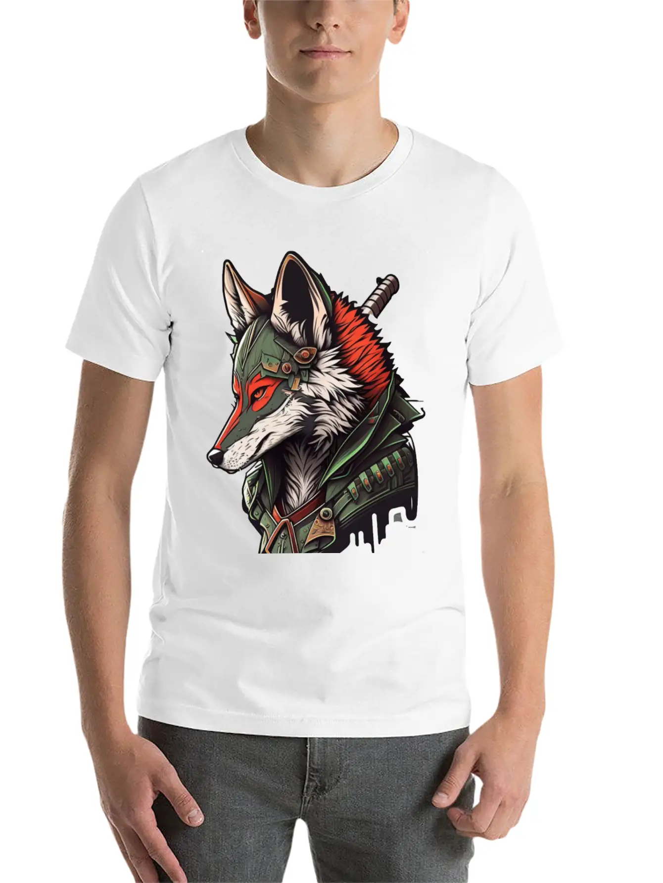Wolf Hamato Unisex Short Sleeve Soft Cotton T-Shirt – Casual Everyday Wear