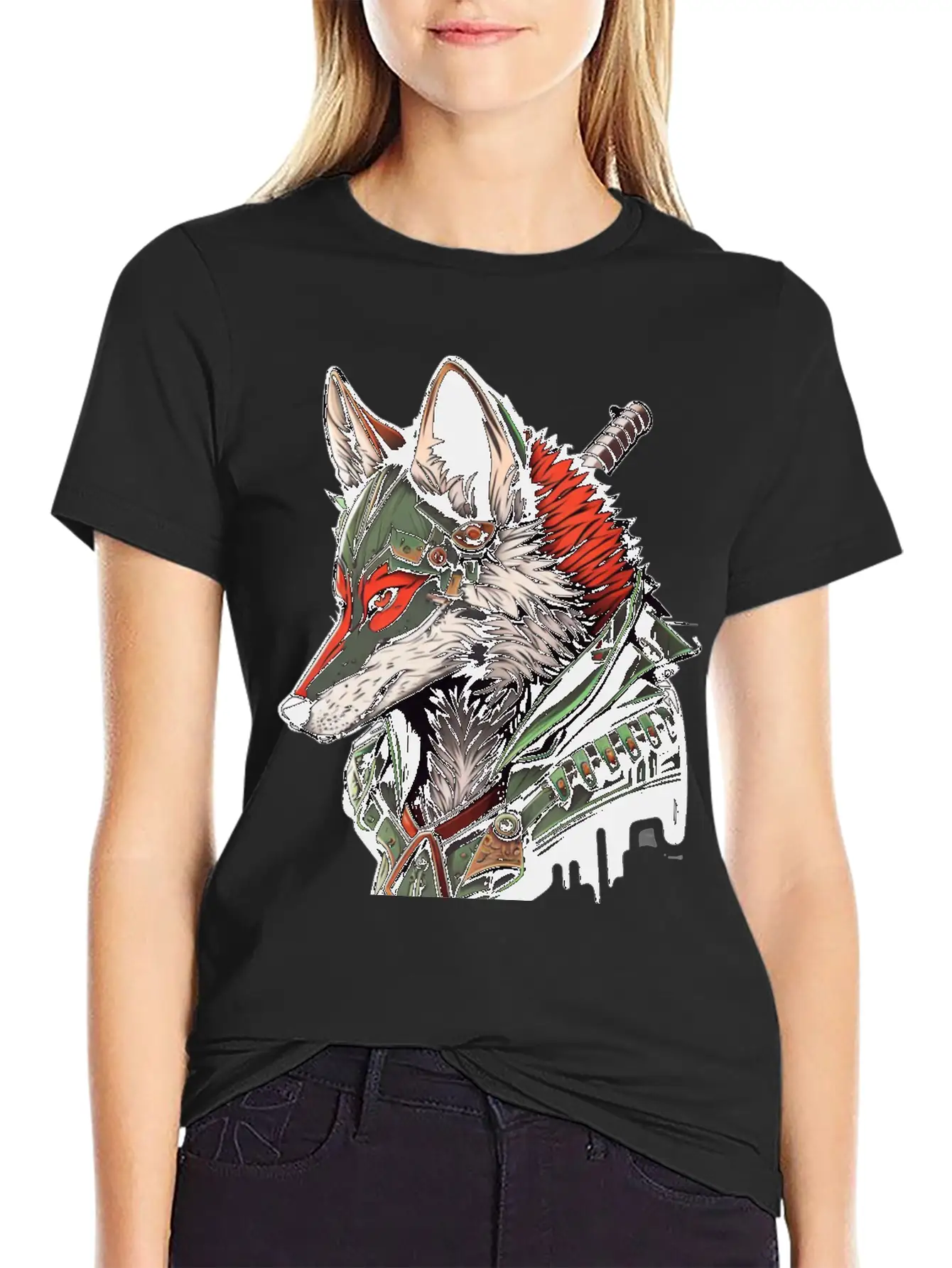 Wolf Hamato Unisex Short Sleeve Soft Cotton T-Shirt – Casual Everyday Wear