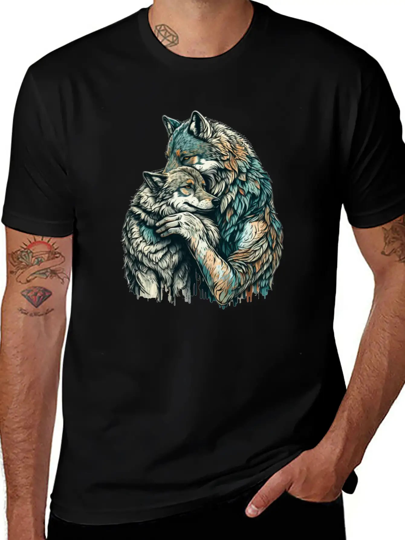 Wolf Hug Timeless Short Sleeve Tee – Comfy And Minimalist Design