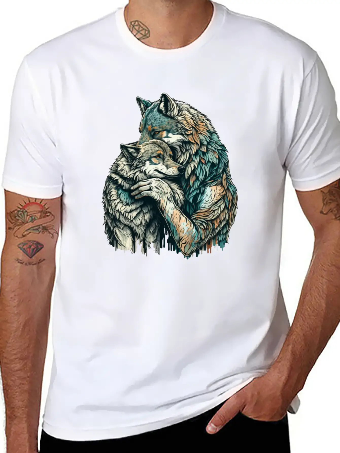 Wolf Hug Timeless Short Sleeve Tee – Comfy And Minimalist Design