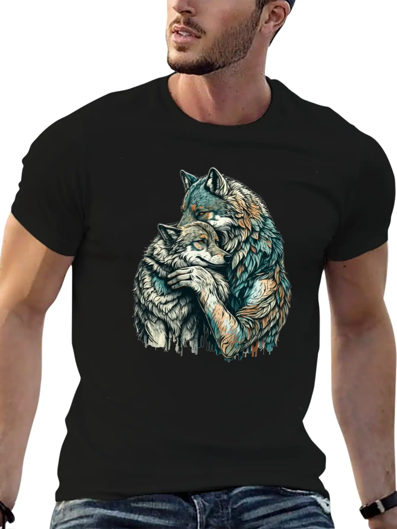 Wolf Hug Timeless Short Sleeve Tee – Comfy And Minimalist Design