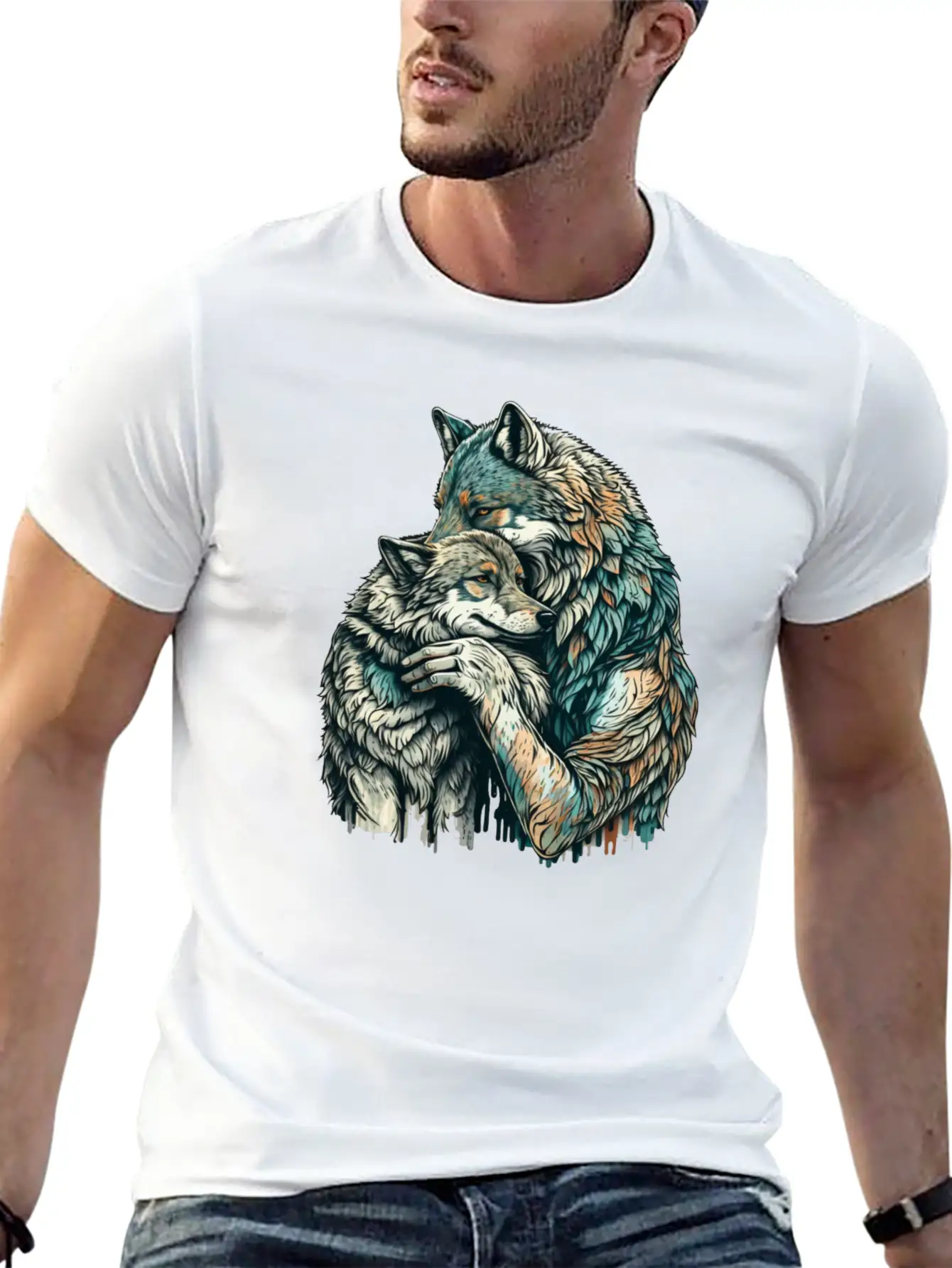Wolf Hug Timeless Short Sleeve Tee – Comfy And Minimalist Design