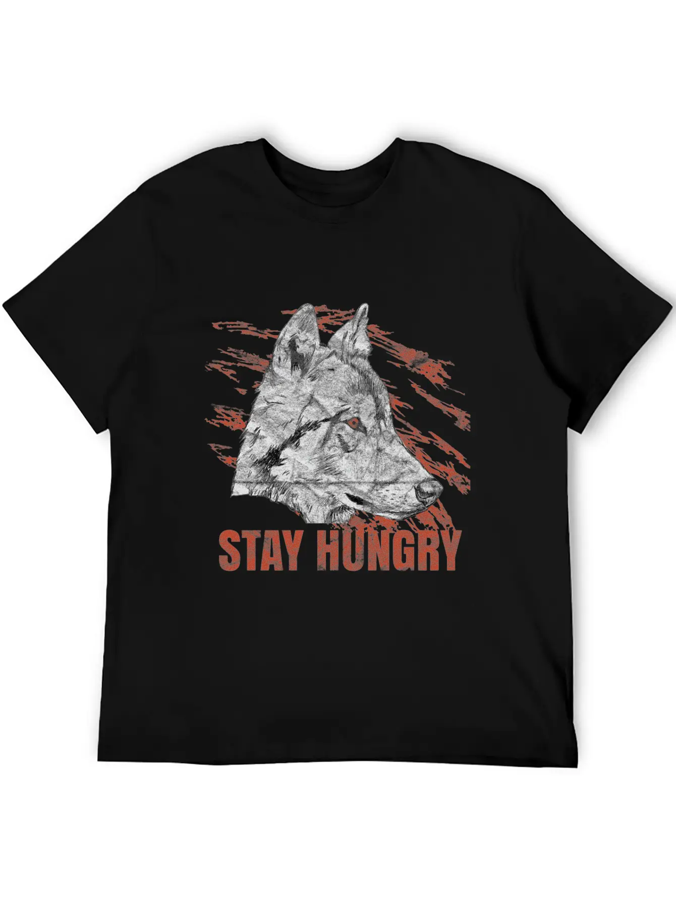 Wolf Hungry Animal Gift Basic Graphic T-Shirt – Daily Comfort In Soft Cotton
