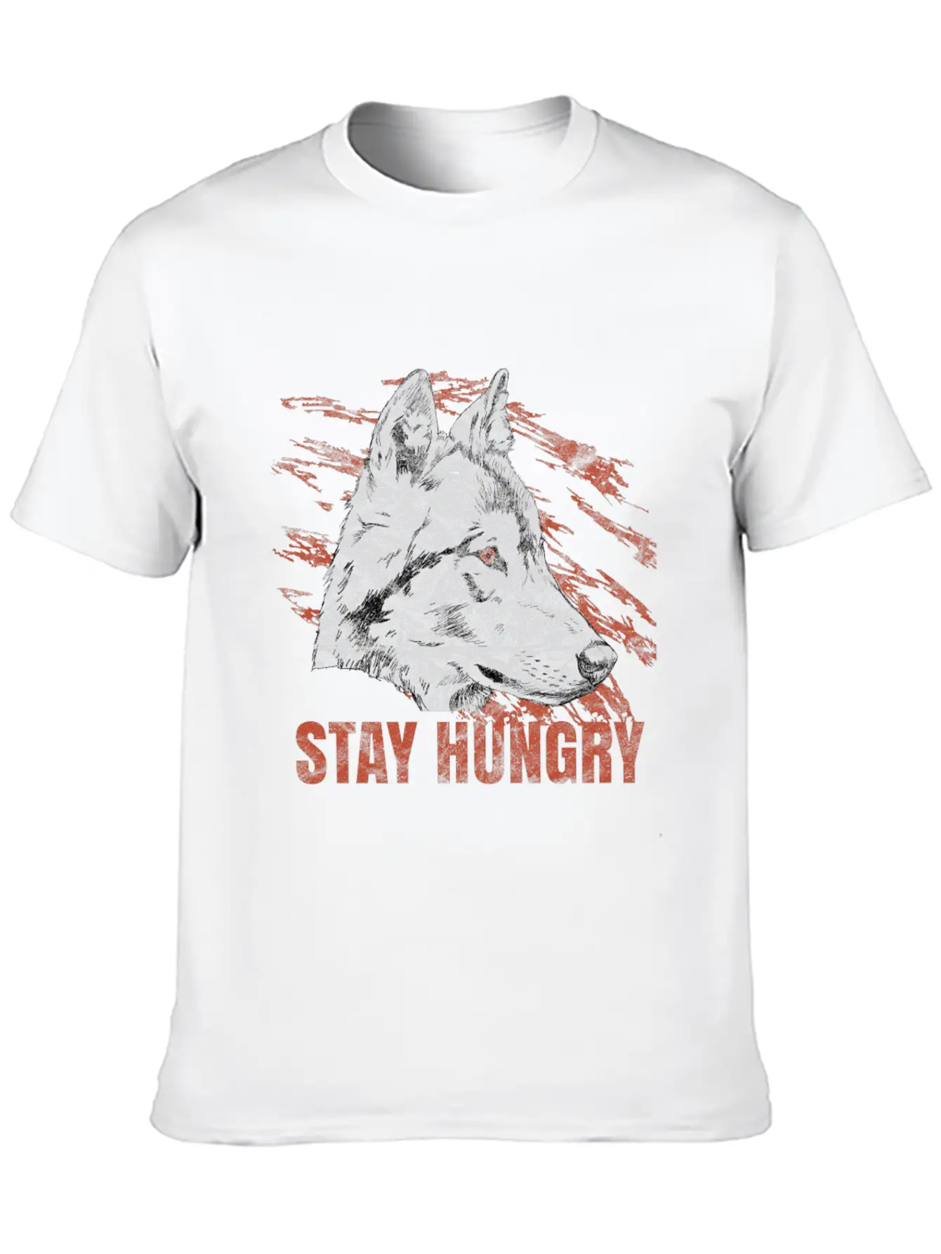 Wolf Hungry Animal Gift Basic Graphic T-Shirt – Daily Comfort In Soft Cotton