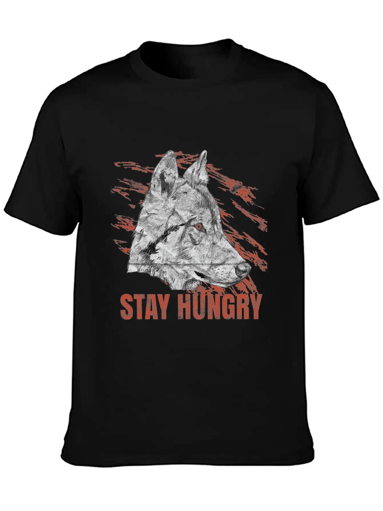 Wolf Hungry Animal Gift Basic Graphic T-Shirt – Daily Comfort In Soft Cotton
