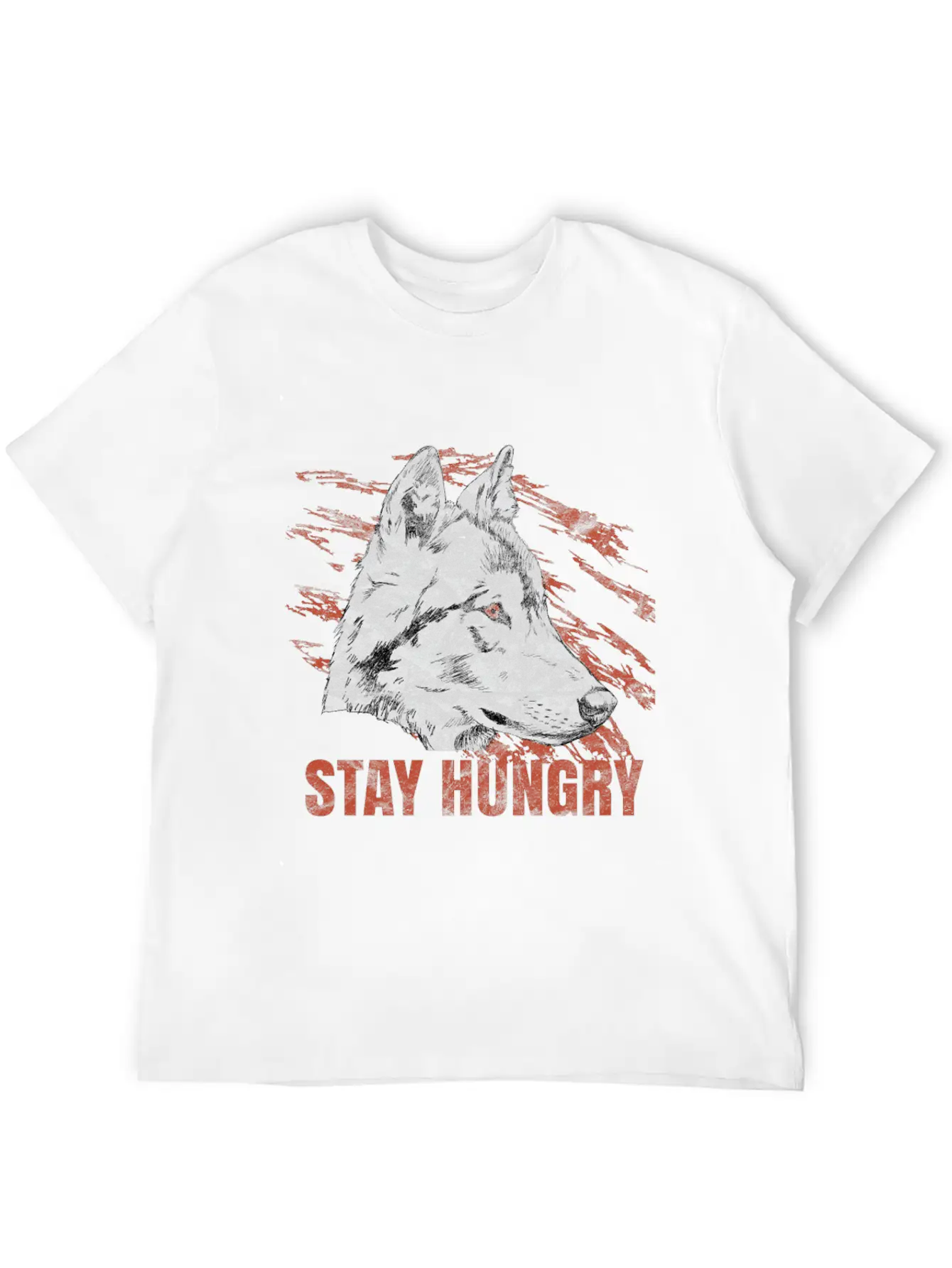 Wolf Hungry Animal Gift Basic Graphic T-Shirt – Daily Comfort In Soft Cotton