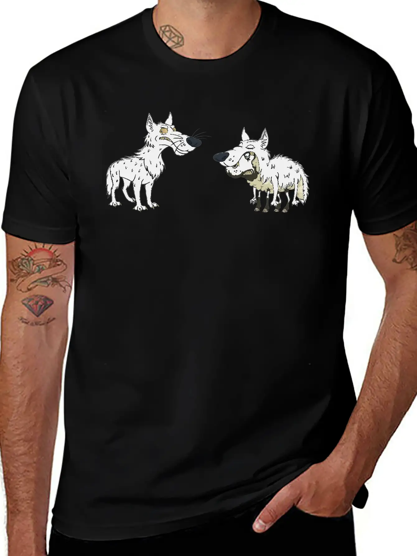 Wolf Sheep Stylish Everyday T-Shirt – Unisex Basic Cotton Tee