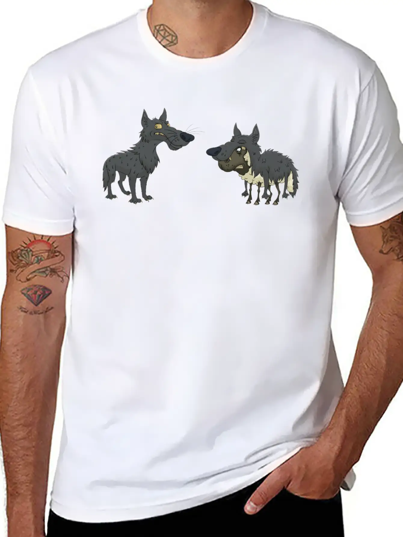 Wolf Sheep Stylish Everyday T-Shirt – Unisex Basic Cotton Tee