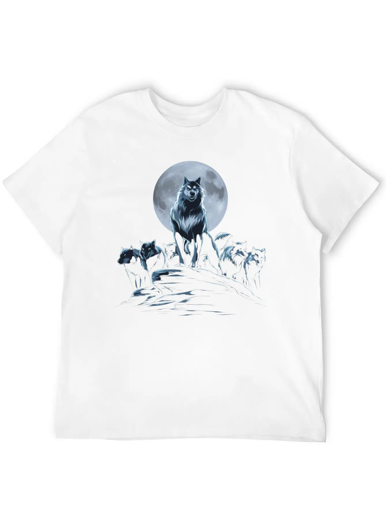 Wolf Shirt For Halloween Unisex Short Sleeve Soft Cotton T-Shirt – Casual Everyday Wear
