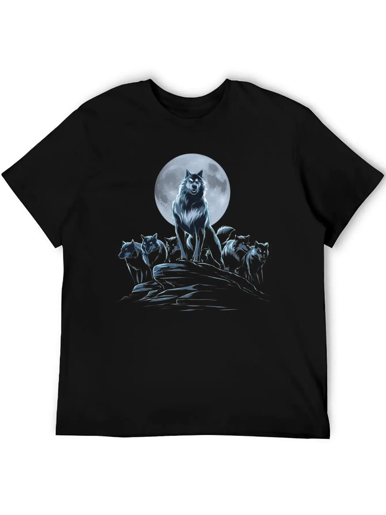 Wolf Shirt For Halloween Unisex Short Sleeve Soft Cotton T-Shirt – Casual Everyday Wear