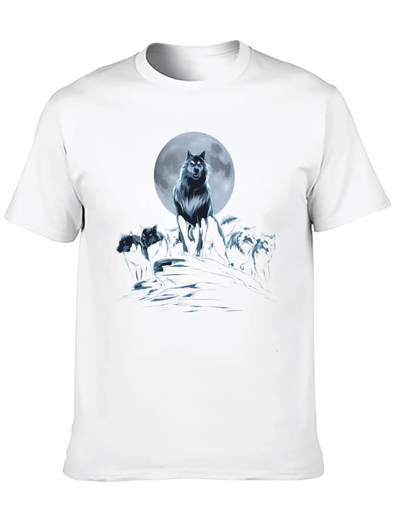 Wolf Shirt For Halloween Unisex Short Sleeve Soft Cotton T-Shirt – Casual Everyday Wear
