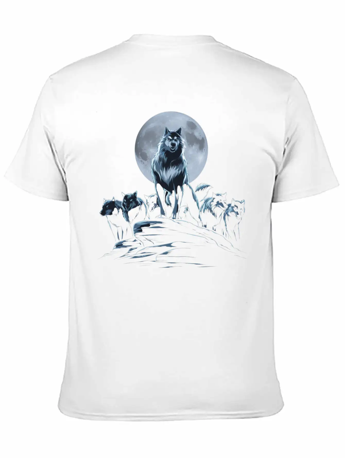 Wolf Shirt For Halloween Unisex Short Sleeve Soft Cotton T-Shirt – Casual Everyday Wear