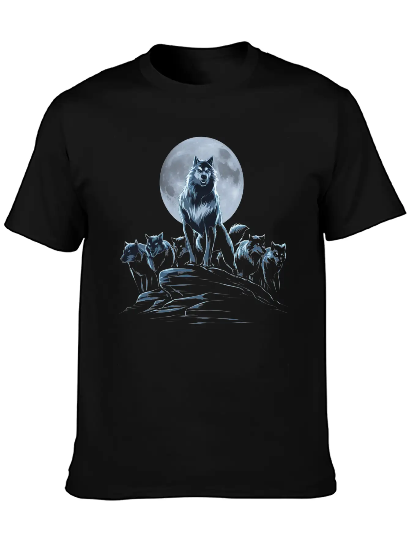 Wolf Shirt For Halloween Unisex Short Sleeve Soft Cotton T-Shirt – Casual Everyday Wear