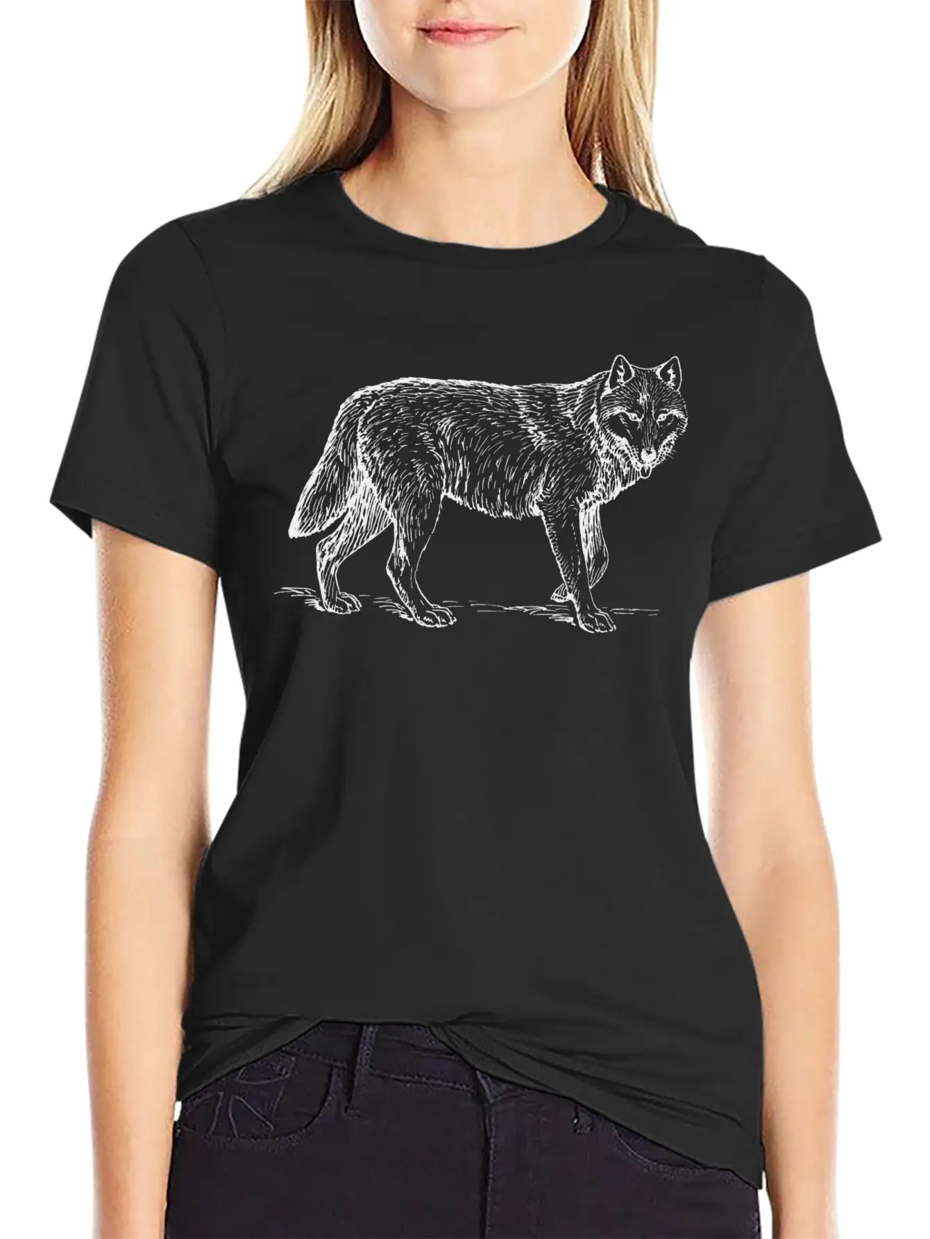 Wolf T-shirt/wolf Accessories/wolf Apparel Unisex Short Sleeve Soft Cotton T-Shirt – Casual Everyday Wear