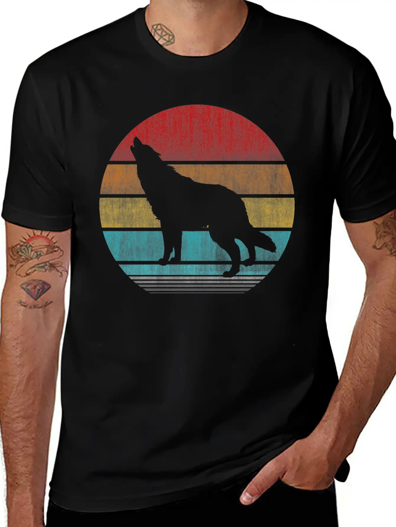 Wolf Unisex Casual T-Shirt – Clean Design For Daily Comfort
