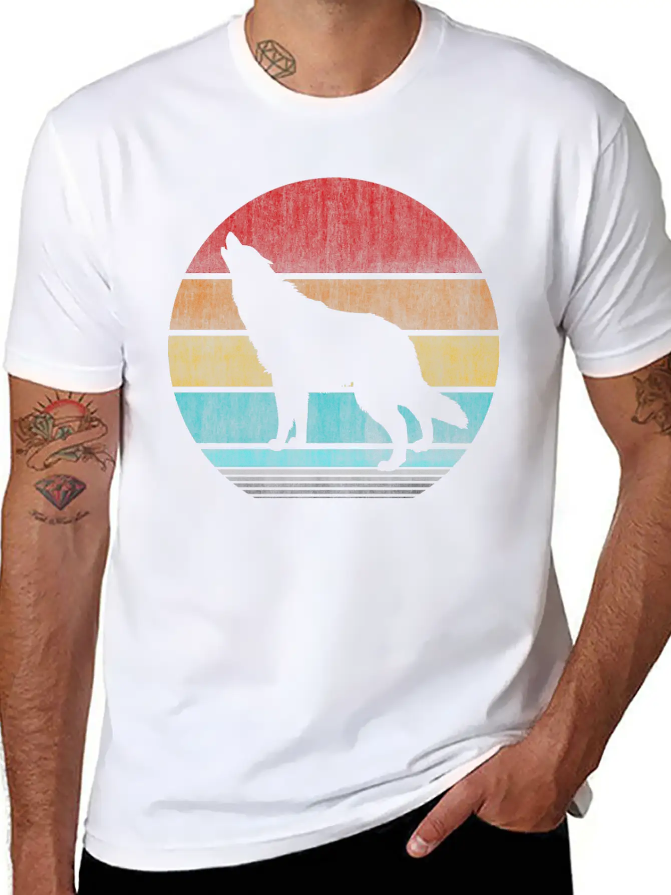 Wolf Unisex Casual T-Shirt – Clean Design For Daily Comfort